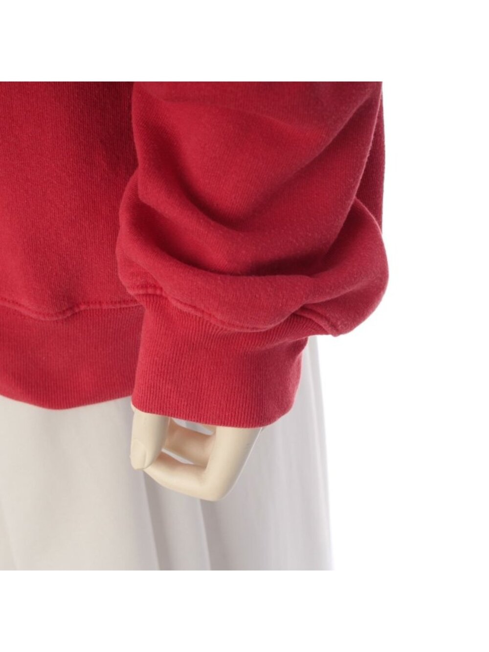 Balenciaga Cotton Small Logo Sweatshirt Top Red - Picture 6 of 10